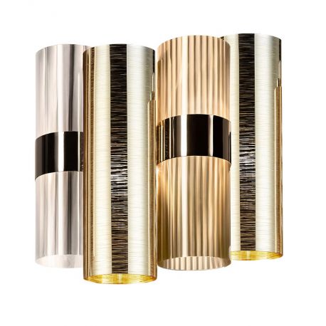 Aplice, corpuri de iluminat pentru pereti - Aplica moderna design Art Deco realizata manual LA LOLLO Gold