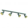 Lustra cu 4 spoturi directionabile design modern Lenora verde