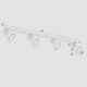 Candelabre, Lustre - Lustra cu 4 spoturi directionabile design modern Lenora verde