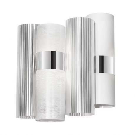 Aplice, corpuri de iluminat pentru pereti - Aplica moderna design Art Deco realizata manual LA LOLLO White