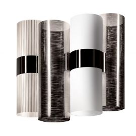 Aplice, corpuri de iluminat pentru pereti - Aplica moderna design Art Deco realizata manual LA LOLLO Pewter