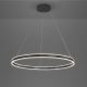 Lustra LED design modern circular 100cm Helia negru mat