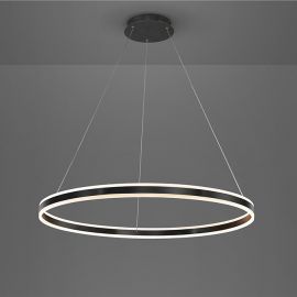Pendule, Lustre suspendate - Lustra LED design modern circular 100cm Helia negru mat