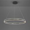 Lustra LED design modern circular 100cm Helia negru mat