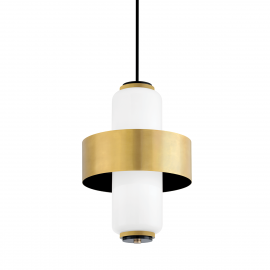 Pendule, Lustre suspendate - Pendul LUX MELROSE small, alb opal