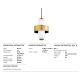 Pendule, Lustre suspendate - Pendul LUX MELROSE small, alb opal