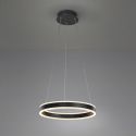 Lustra LED design modern circular Helia 50cm, negru mat