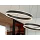 Pendule, Lustre suspendate - Lustra LED design modern circular Helia 50cm, negru mat