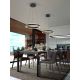 Pendule, Lustre suspendate - Lustra LED design modern circular Helia 50cm, negru mat