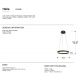 Pendule, Lustre suspendate - Lustra LED design modern circular Helia 50cm, negru mat