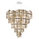 Corpuri de iluminat Lustre pentru casa scarii - Lustra LED Art Deco de dimensiuni mari, realizata manual LA LOLLO 5XL Gold
