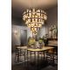 Corpuri de iluminat Lustre pentru casa scarii - Lustra LED Art Deco de dimensiuni mari, realizata manual LA LOLLO 5XL Gold