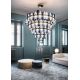 Corpuri de iluminat Lustre pentru casa scarii - Lustra LED Art Deco de dimensiuni mari, realizata manual LA LOLLO 5XL Gradiet
