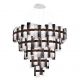 Lustra LED Art Deco de dimensiuni mari, realizata manual LA LOLLO 5XL PEWTER