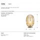 Veioze - Veioza, lampa de masa design modern decorativ Ovila cognac