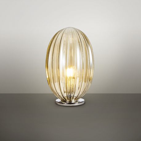 Veioze - Veioza, lampa de masa design modern decorativ Ovila cognac