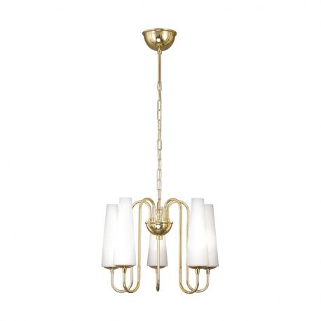 Candelabre, Lustre - Candelabru cu 5 brate design modern Magnum auriu