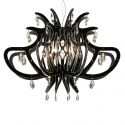 Lustra cu cristale Scholer design unicat realizata manual Medusa Black