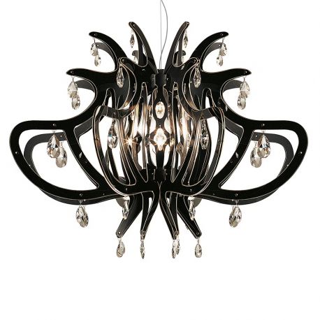 Candelabre, Lustre - Lustra cu cristale Scholer design unicat realizata manual Medusa Black