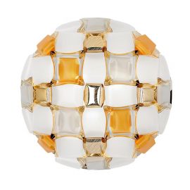 Aplice, corpuri de iluminat pentru pereti - Aplica perete sau tavan design modern geometric Mida Medium Amber