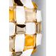 Aplice, corpuri de iluminat pentru pereti - Aplica perete sau tavan design modern geometric Mida Medium Amber