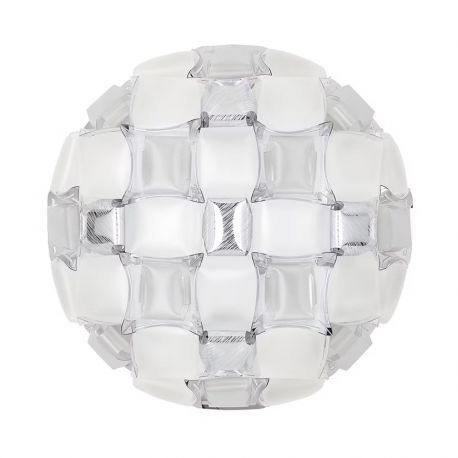 Aplice, corpuri de iluminat pentru pereti - Aplica perete sau tavan design modern geometric Mida Medium Platino