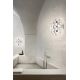 Aplice, corpuri de iluminat pentru pereti - Aplica perete sau tavan design modern geometric Mida Medium Platino