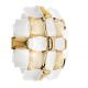 Aplica perete design modern geometric Mida White-Gold