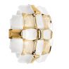 Aplica perete design modern geometric Mida White-Gold