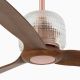 Lustre cu ventilator - Ventilator cu telecomanda DECO FAN M cupru/maro