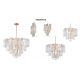 Candelabre, Lustre - Candelabru LUX design deosebit PIEMONTE lucrat manual, cu 8 surse de lumina