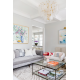 Candelabre, Lustre - Candelabru LUX design deosebit PIEMONTE lucrat manual, cu 8 surse de lumina