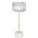 Veioza, Lampa de masa cu baterii ideala restaurant Accordeon Prisma/White