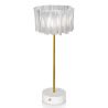Veioza, Lampa de masa cu baterii ideala restaurant Accordeon Prisma/White