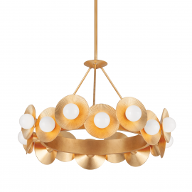 Candelabre, Lustre - Candelabru LUX realizat manual, design modern EMERALD, cu 16 surse de lumina