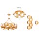 Candelabre, Lustre - Candelabru LUX realizat manual, design modern EMERALD, cu 16 surse de lumina