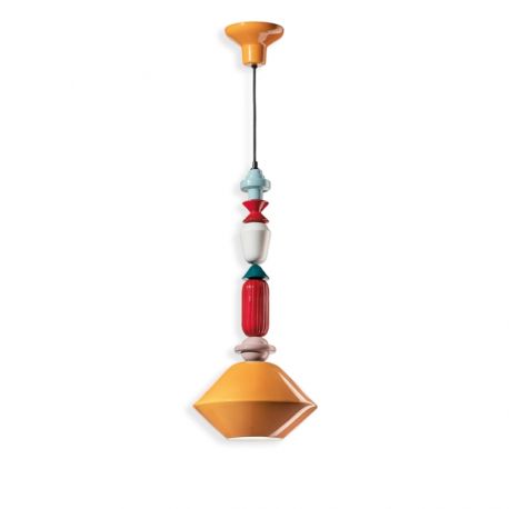 Pendule, Lustre suspendate - Pendul ceramic design italian realizat manual LARIAT H-70cm