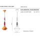 Pendule, Lustre suspendate - Pendul ceramic design italian realizat manual LARIAT H-70cm