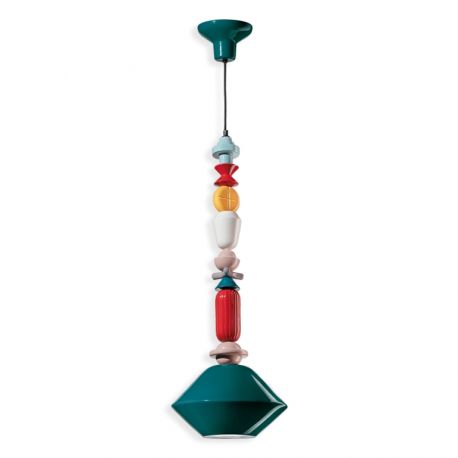Pendule, Lustre suspendate - Pendul ceramic design italian realizat manual LARIAT H-87cm