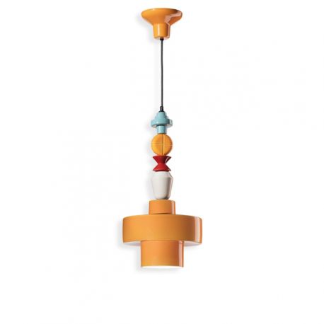 Pendule, Lustre suspendate - Pendul ceramic design italian realizat manual LARIAT H-60cm