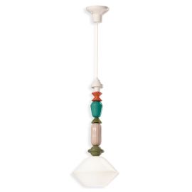 Pendule, Lustre suspendate - Pendul ceramic design italian realizat manual LARIAT H-70cm