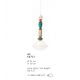 Pendule, Lustre suspendate - Pendul ceramic design italian realizat manual LARIAT H-70cm