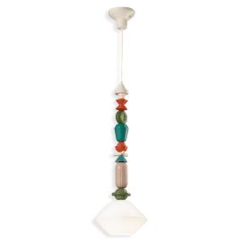 Pendule, Lustre suspendate - Pendul ceramic design italian realizat manual LARIAT H-87cm