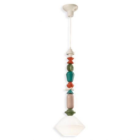 Pendule, Lustre suspendate - Pendul ceramic design italian realizat manual LARIAT H-87cm