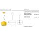 Pendule, Lustre suspendate - Pendul ceramic design italian realizat manual BELLOTA D.35cm