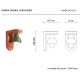 Aplice, corpuri de iluminat pentru pereti - Aplica de perete din ceramica design italian realizata manual BERIMBAU