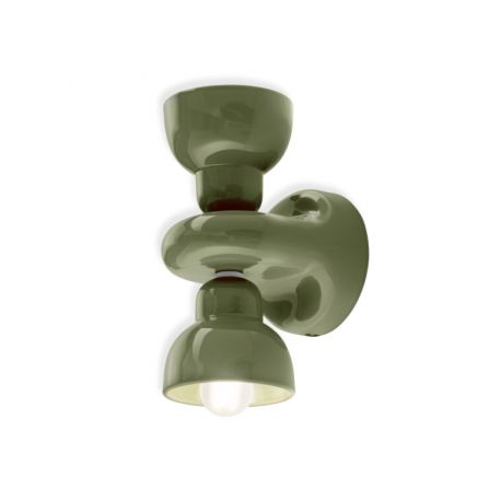 Aplice, corpuri de iluminat pentru pereti - Aplica de perete din ceramica design italian realizata manual BERIMBAU