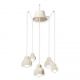 Pendule, Lustre suspendate - Lustra cu 5 pendule design italian realizat manual din ceramica BERIMBAU