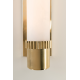 Aplice, corpuri de iluminat pentru pereti - Aplica de perete LUX din alabaster ARGON alama antichizata