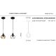 Pendule, Lustre suspendate - Pendul ceramic design italian realizat manual AFOXÉ Small Glass